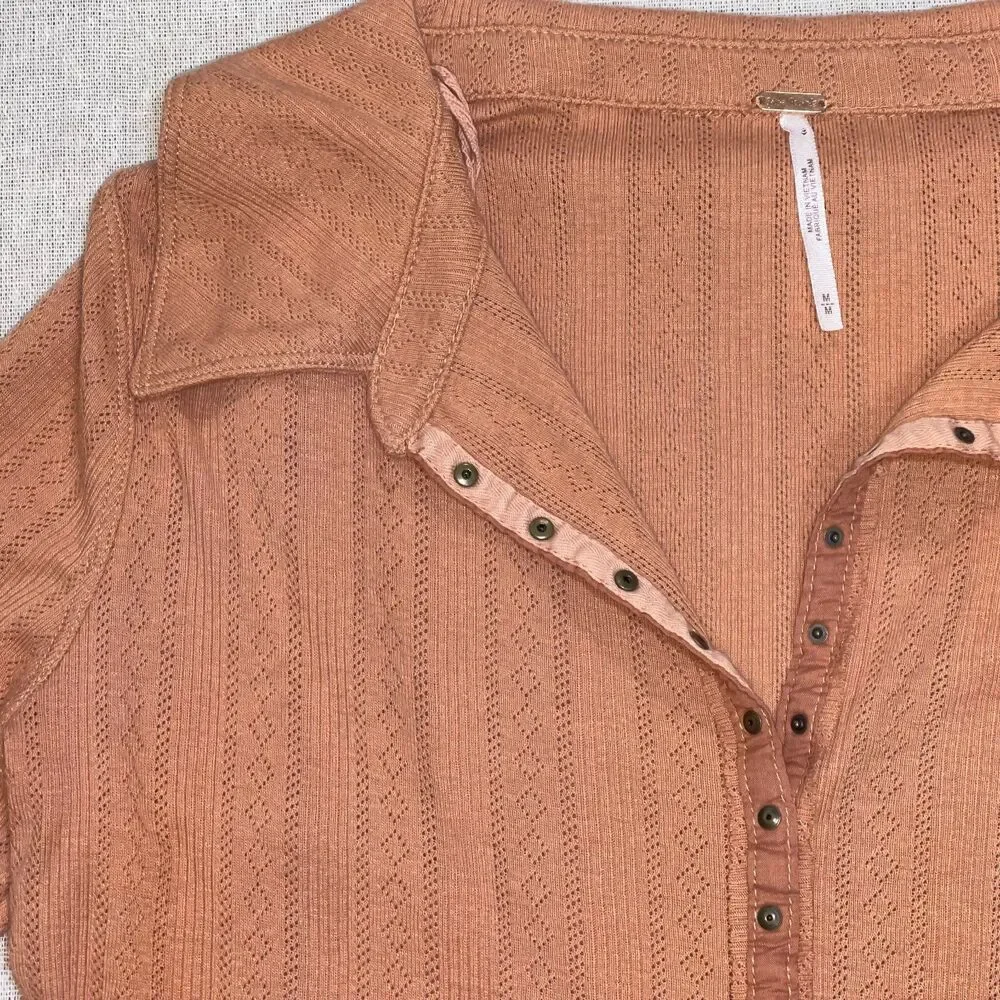 Free People | Orange On the Road Cardi | Medium